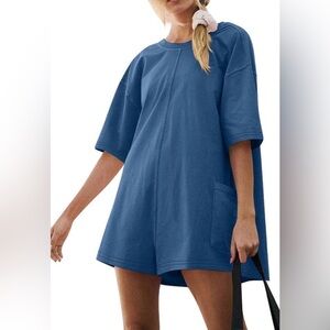 Loose Fit T-shirt Romper